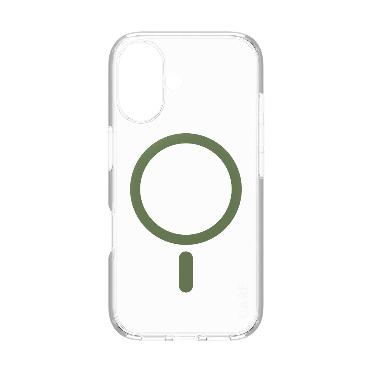 CARE by PanzerGlass® Flagship Case Transparent Urban Combat m. Grün MagSafe iPhone 16